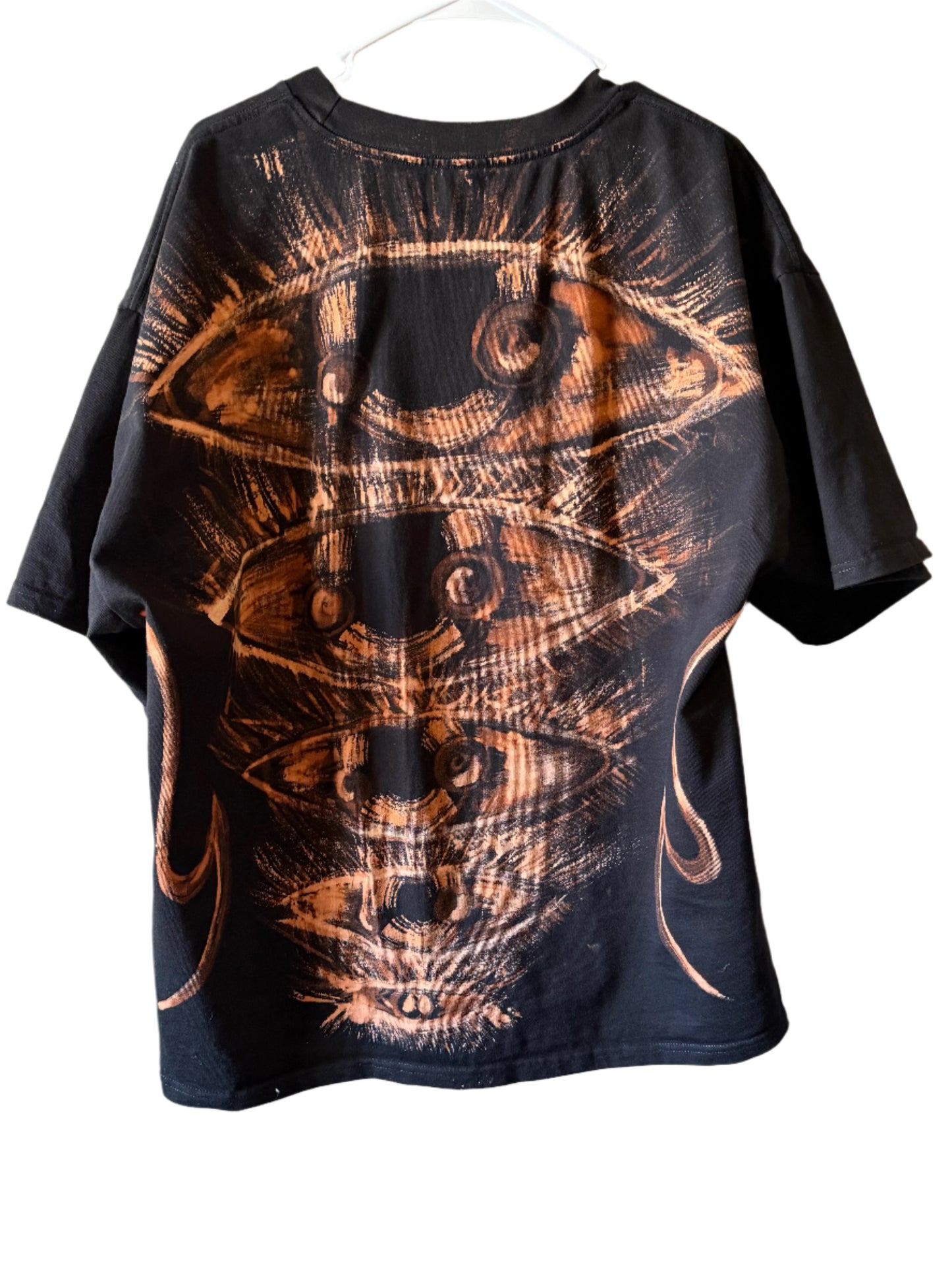 “Still Watching” Bleach Hand Painted Shirt